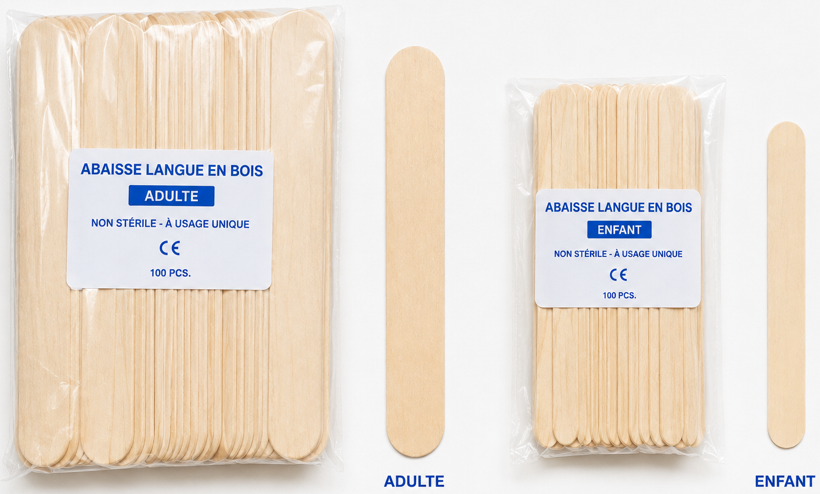 Abaisse-langue en bois au Maroc